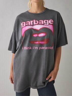 Urban Outfitters Garbage oversized band tee in size L/XL